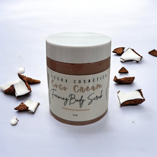 Coco Cream Foaming Hydrating Body Scrub – Coconut & Vanilla