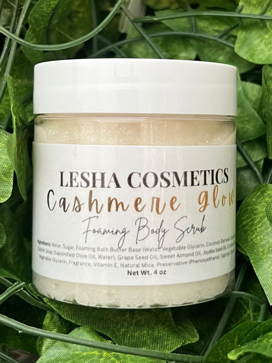 Luxury Cashmere Glow Foaming Body Scrub Vanilla Bergamot Sandalwood