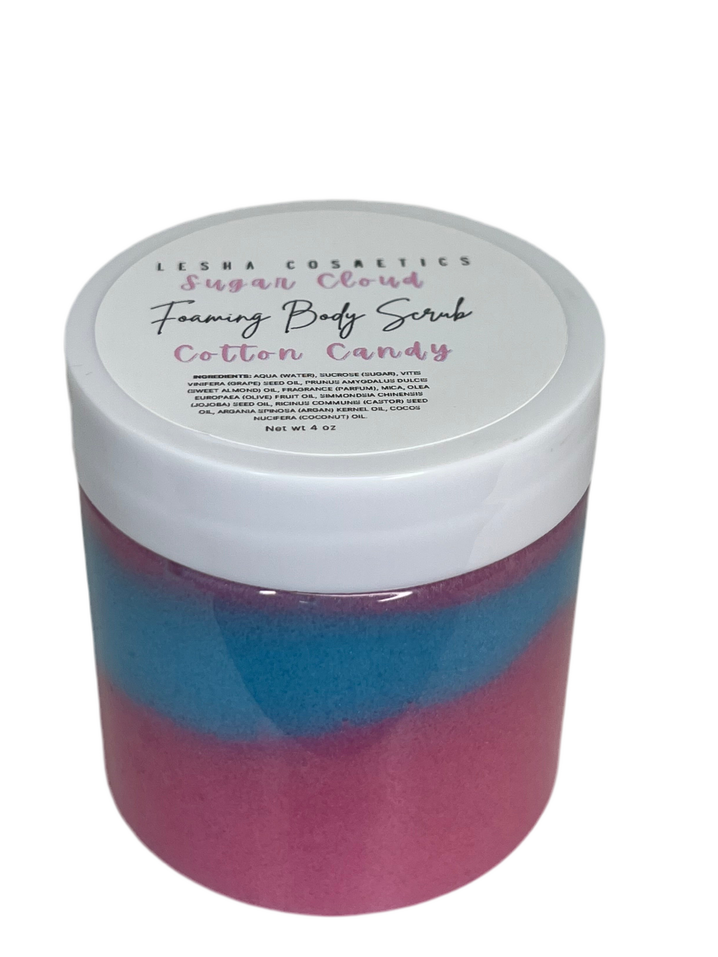 Sugar Cloud foaming body scrub 4 oz