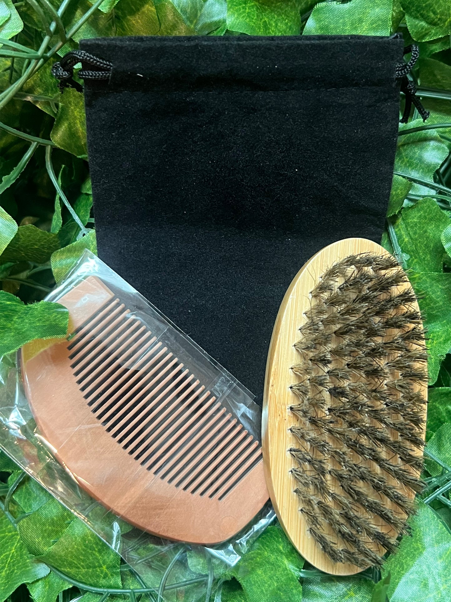 Beard Brush & Comb Set