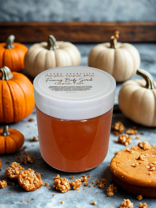 Pumpkin crunch bliss foaming body scrub 4 oz