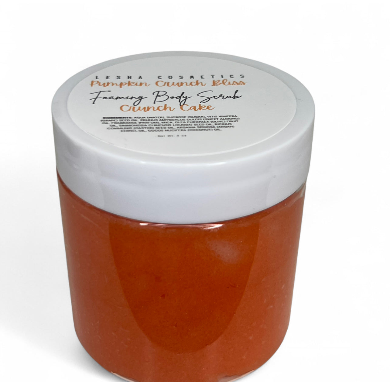 Pumpkin crunch bliss foaming body scrub 4 oz