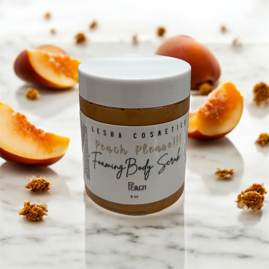 Peach Please!!! Foaming hydrating body scrub